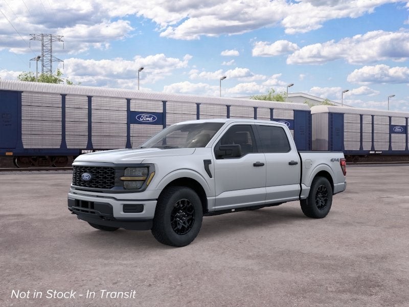 2026 Ford F-150 STX in Iconic Silver Metallic — front three-quarter view