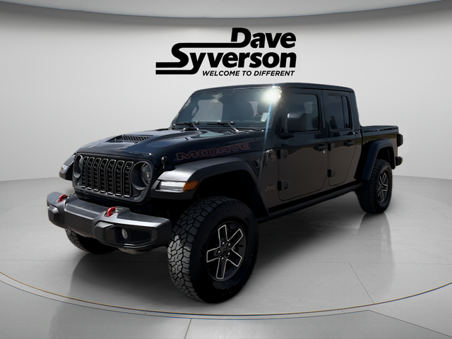2026 Jeep Gladiator Mojave in Black Clearcoat — front three-quarter view