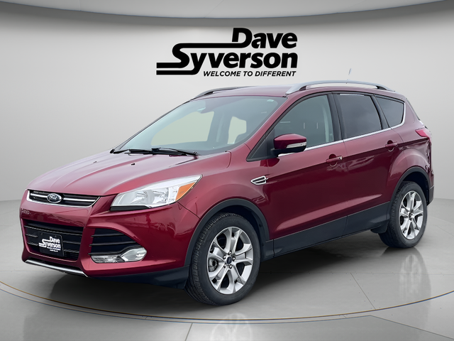 2016 Ford Escape Titanium in Sunset — front three-quarter view