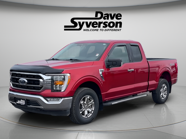 2023 Ford F-150 XLT in Chili Pepper Red — front three-quarter view