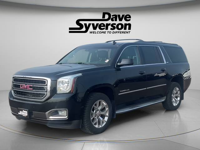 2015 GMC Yukon XL SLT 1500 in Onyx Black — front three-quarter view