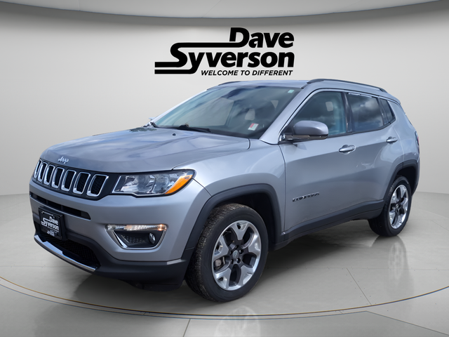 2020 Jeep Compass Limited in Billet Silver Metallic Clearcoat — front three-quarter view